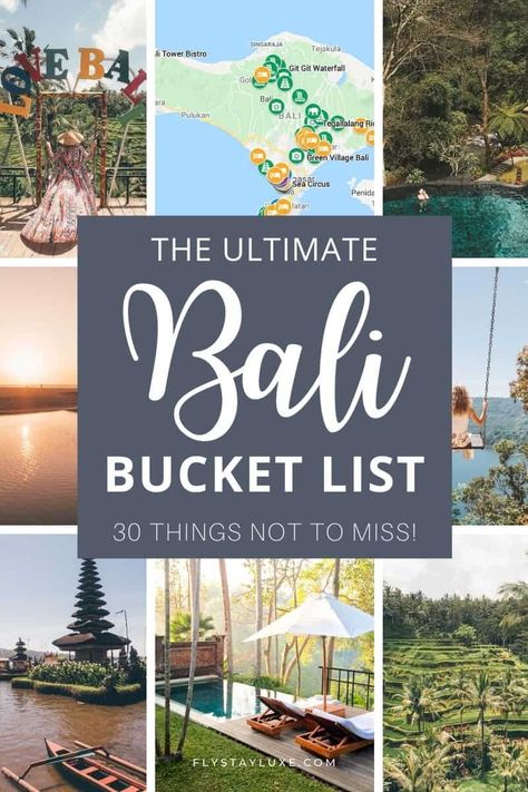 Bali Places To Visit, Bucket List Trips, Bali Activities, Bali Bucket List, Bucket List Items, Things To Do In Bali, Green Village, Bali Trip, Bali Guide