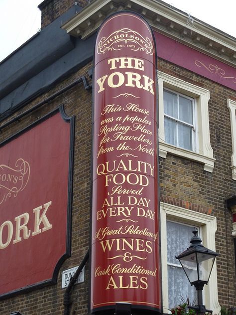 we need to make more of these timeless signs...Picturing it in Bingley Blue Angel London, Signs Of The Times, Uk Pub, English Pub, York England, British Pub, London Pubs, Pub Signs, Pub Crawl