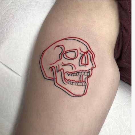 Blessed Tattoos, Fun Tattoo, Tatuagem Masculina Pequena, Tattoo Wolf, Wolf Skull, Skeleton Tattoos, Red Tattoos, 3d Tattoo, Wolf Tattoos