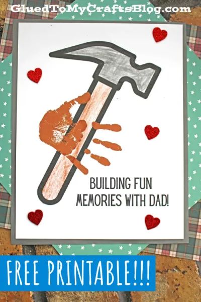 Building Memories With Dad Keepsake Fathers Day Art Projects For Toddlers, Fathers Day Gifts Ideas From Preschool, Father’s Day Handprint Crafts For Preschoolers, Easy Fathers Day Crafts For Toddlers, Easy Fathers Day Crafts For Preschoolers, Fathers Day Art For Toddlers, Vadersdag Idees, Fathers Day Gifts Ideas From Kids, Fathers Day Crafts Preschool