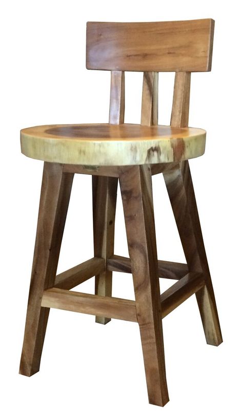 Rustic Counter Stools, Live Edge Counter, Rustic Bar Stools, Wood Dining Tables, Rustic Counter, Brown Bar Stools, Kursi Bar, Bar Tables, Rustic Bar