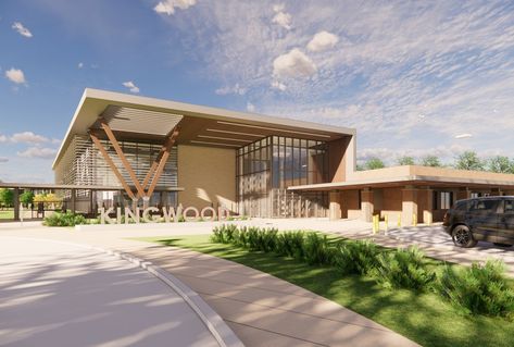 University Exterior Design, Institute Design Architecture, Highschool Exterior Design, School Exterior, School Design Architecture, Modern School Exterior Architecture, Best School Design Architecture, Higher Education Architecture, Middle School Architecture