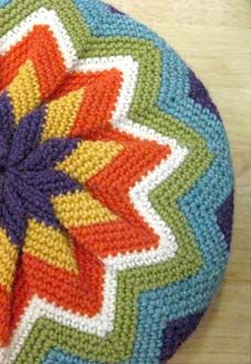 Crochet Objects, Crocheted Pillows, Crocheted Pillow, Pinwheel Pattern, Pin Wheel, Mandala Pillows, Crochet Pillow Pattern, Stool Covers, Crochet Pillows