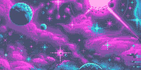 Pixel Art Gallery - Pixilart Wallpaper Backgrounds Aesthetic For Computer, Space Pixel Art Wallpaper Desktop, Horizontal Pixel Art, Vaporwave Art Desktop Wallpapers, 800x200 Pixels, Pixel Art Header, Pixel Background Aesthetic, 1024 X 576 Pixels Aesthetic Youtube Banner 1024 X 576, Pixel Art Wallpaper Desktop