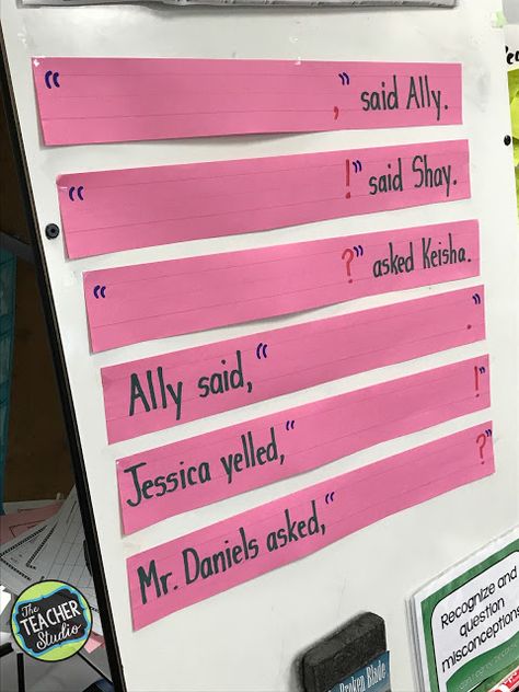 Teaching Narrative Writing 3rd, Punctuating Dialogue Anchor Chart, Teaching Dialogue In Writing, Teaching Dialogue 3rd Grade, Personal Narrative Bulletin Board Ideas, Year 3 Writing, Narrative Writing Second Grade, Third Grade Narrative Writing, Narrative Writing 3rd Grade