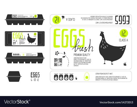 Egg Carton Labels, Egg Logo, Egg Packaging, Packaging Template Design, Free Postcards, Egg Carton, Creative Packaging, Label Templates, Hand Drawn Design