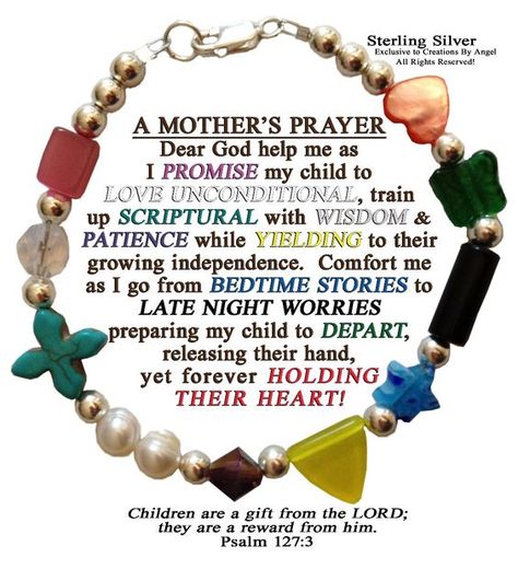 Mother's Prayer Bracelet. Salvation Bracelet, Faith Crafts, Prayer Jewelry, Scripture Jewelry, Faith Bracelet, Christian Bracelets, Christian Crafts, Prayer Bracelet, Faith Jewelry