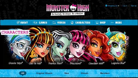 Monster High (website) | Monster High Wiki | Fandom Monster High Website, Monster High Wiki, Original Monster, The Catacombs, You Monster, Online Game, School Spirit, Online Games, Monster High