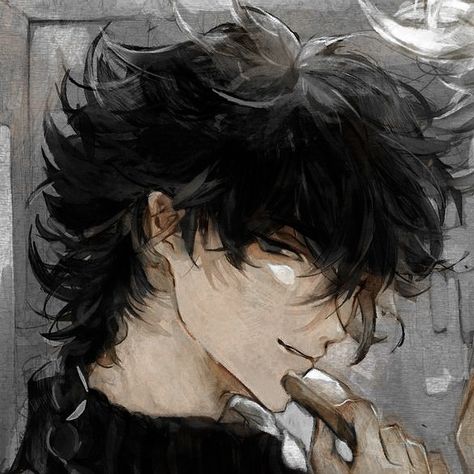 Wavy Hair Men, Hair Icon, Male Art, Wavy Hair, Art Style, Anime Guys, Character Design, Drawings, Anime