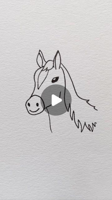 Stuff To Draw Easy Step By Step, Easy To Draw Farm Animals, Drawing A Horse Step By Step, Horse Painting On Canvas Easy Step By Step, Easy Horse Drawing Step By Step, Cartoon Horse Drawing Easy, Cute Horse Drawings, How To Draw Horses Step By Step, Horses Drawing Easy