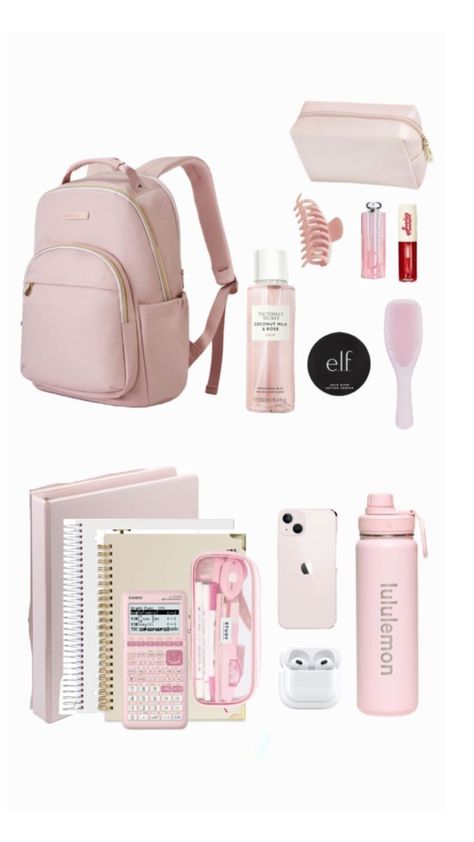 #school #schoolsupplies Schul Survival Kits, School Backpack Essentials, Pretty School Supplies, Everyday Bag Essentials, School Bag Essentials, Backpack Essentials, Inside My Bag, Purse Essentials, Handbag Essentials