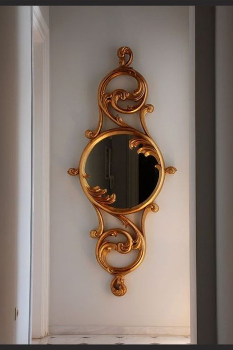 Architectural Ornamentation, Wood Carving Furniture, Unique Curtains, Wood Table Design, Mirror Design Wall, Wood Carving Designs, Mirror On The Wall, Wooden Mirror, Mirror Frame