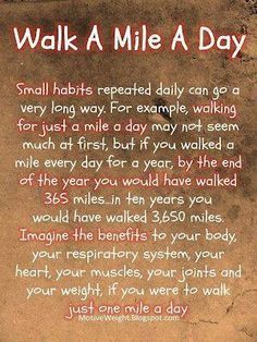 Untitled Fitness Before After, Walking For Health, Fitness Walking, Benefits Of Walking, Walk A Mile, Walking Exercise, Health Info, Health Facts, Body Health