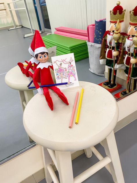 Dance Studio Elf On The Shelf, Elf On Shelf, Girl Elf, Elf Ideas, Dance Studio, On The Shelf, Elf On The Shelf, Elf, Shelves