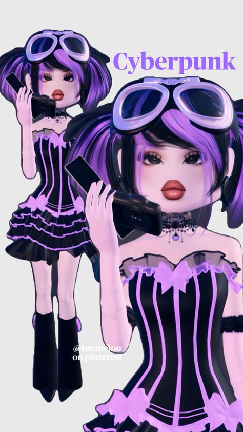 roblox dress to impress outfit idea ! theme: cyberpunk #dti #roblox Cyberpunk Dress, Cyberpunk Theme, Roblox Dress, Themed Outfits, Outfit Idea, Blue Eyes, Cyberpunk, Dress To Impress