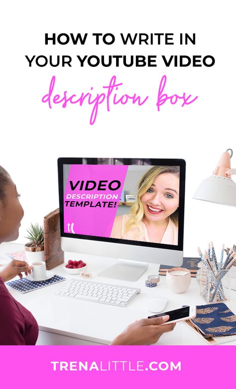 Are you feeling stuck with your description box? I get it. You've put so much work into the video and being creative that writing down a description can feel overwhelming. In this video, I'm sharing what you need to put in your description box that will not only help you be found in search results but also drive traffic to that ever important email list! #youtubetips #SEO #videomarketing Youtube Description, Youtube Marketing Strategy, Youtube Tips, Channel Ideas, Content Creation Tools, Entrepreneur Advice, Video Tips, Being Creative, What To Write