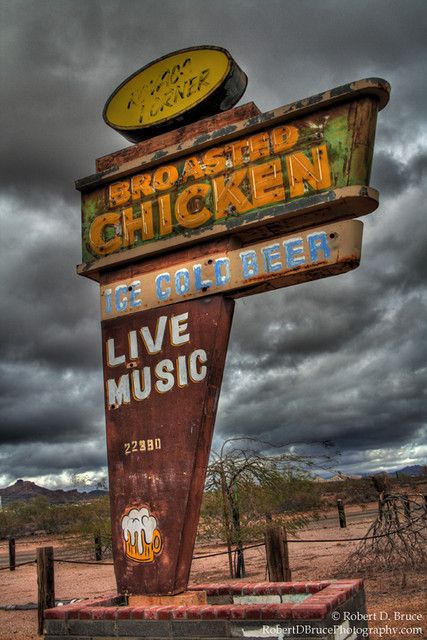 Desolate Desert Sign | A solitary sign advertising its berea… | Flickr Old Neon Signs, Roadside Signs, Retro Signage, Bg Design, Robert Doisneau, Ghost Signs, Vintage Neon Signs, In The Middle Of Nowhere, Middle Of Nowhere