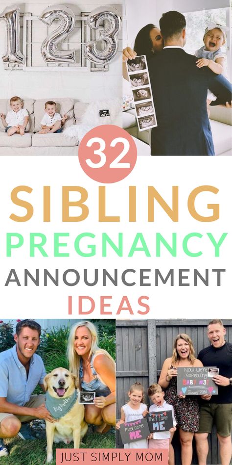 Looking for the perfect idea to announce baby 2 or 3 to family, friends, & the world? Here are great ideas for pregnancy announcements that you will love for the big brother & sister. 3rd Pregnancy Announcement, Sibling Pregnancy Announcement, 2nd Pregnancy Announcements, Sibling Announcement, Baby Number 3, Pregnancy Announcement Sibling, Pregnancy Announcement Ideas, Third Pregnancy, Pregnancy Info