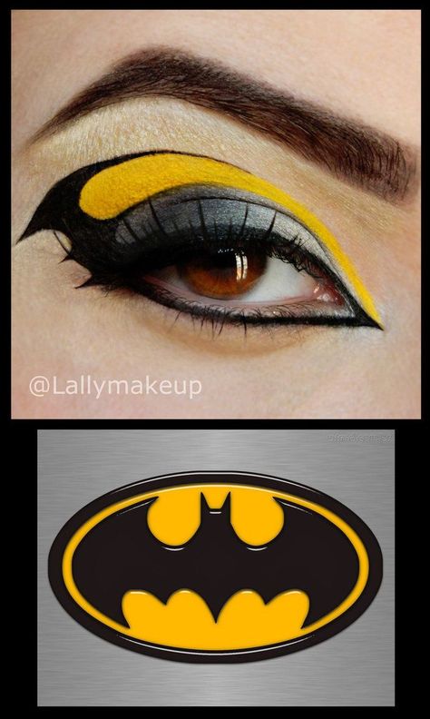 Batman Makeup, Bat Makeup, Bad Makeup, Eye Makeup Looks, Halloween Eye Makeup, Halloween Eyes, Smink Inspiration, Makeup Mistakes, Crazy Makeup