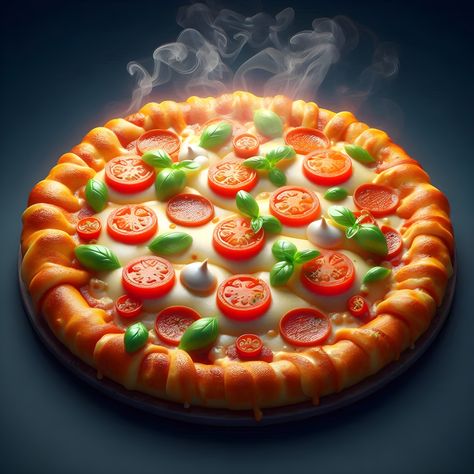 A pizza with tomatoes and cheese on it Pizza With Tomatoes, Pizza Image, Tomatoes And Cheese, Pizza Tray, Tomato And Cheese, A Pizza, Game Design, Tomatoes, Graphic Resources