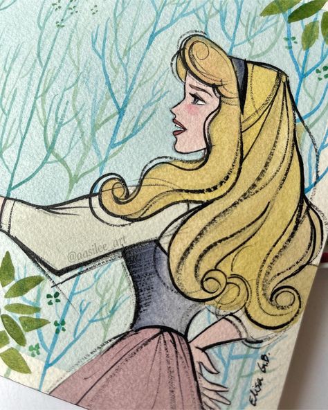 Sleeping Beauty Painting, Aurora Drawing, Sleeping Beauty Art, Beauty Art, My Last, Sleeping Beauty, Aurora, Disney, Beauty