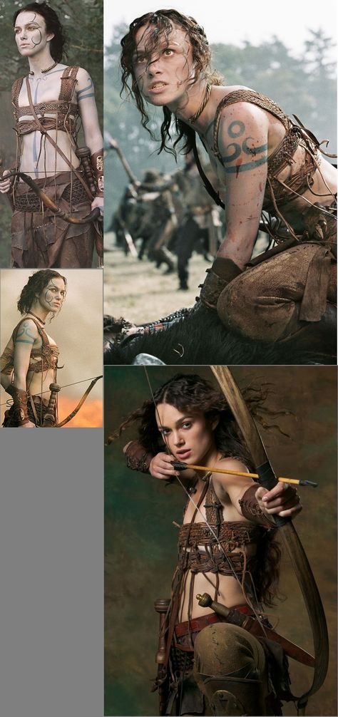 [Keira Knightly as a pretty accurate "Woad" (Pict) in the film King Arthur.] Kiera Knightly King Arthur, Keira Knightley King Arthur, King Arthur Tattoo, King Arthur Film, Guinevere King Arthur, Pict Warrior, Kira Knightly, Arthur Movie, King Arthur Movie