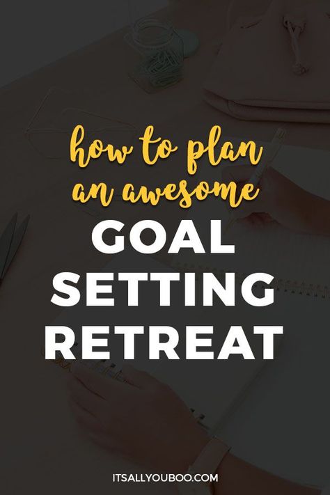 Ready to set goals for your life, career or business? Don’t just start goal setting, but have a goal-setting retreat. Click here for how to plan an awesome goal-setting retreat to not only reflect and review but plan the year ahead. Plus, get the perfect agenda with all the goal-setting questions to ask and tips for planning the day. And get your FREE Goals Guide. #GoalSetting #SetGoals #LifeGoals #GoalPlanner #GoalSetter #Goals #PersonalGrowth #GoalsForLife #SelfImprovement #PlanYourLife Setting Questions, Quotes Career, Game Day Quotes, Goal Setting Activities, Woman Entrepreneur, Personal Retreat, Team Goals, Goals Quotes, Goal Quotes