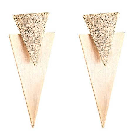 Statement Wedding Jewelry, Double Triangle, Earrings Punk, Stud Earrings Women, Silver Threader Earrings, Fashion Geometric, Laser Cut Earrings, Retro Punk, Geometric Studs