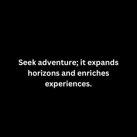 🌟 Embark on Adventures, Expand Your Horizons! 🌟 Life is a grand adventure waiting to be explored, and every new experience holds the promise of growth and enrichment. As a passionate life coach and motivator, I’m here to encourage you to seek adventure because it expands horizons and enriches experiences. 🌍✨ “Seek adventure; it expands horizons and enriches experiences.” These words ignite the spirit of curiosity and courage, inviting you to step outside your comfort zone and embrace the un... Seek Adventure, The Promise, Comfort Zone, Life Coach, New Experience, Life Is, Encouragement, Hold On, Instagram