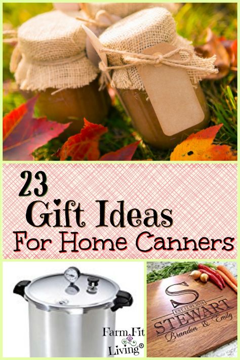 Gifts For Canning Lovers, Canning Gift Basket Ideas, Canning Gift Ideas, Canning Gifts For Christmas, Canning Gifts, Useful Gift Ideas, Can Jam, Pressure Canner, Marriage Gifts