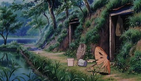 Flooby Nooby: The Art of Studio Ghibli - Part 2 Castle Background, Grave Of The Fireflies, Studio Ghibli Background, Anime Titles, Studio Ghibli Movies, Studio Ghibli Art, Ghibli Movies, Ghibli Art, Howls Moving Castle