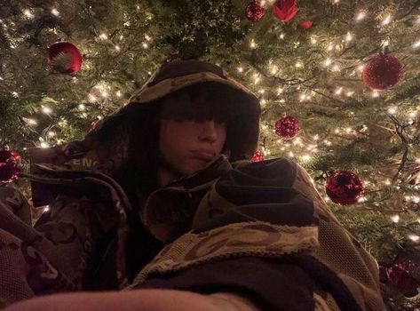 Billie Eilish, A Photo, Christmas Tree, Christmas, On Instagram, Instagram