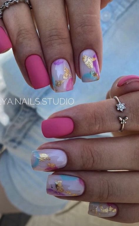 Summer Nails Designs 2023, Summer Nails Designs, Summer Nails 2023, Nails 2023, Foil Nails, Dipped Nails, Funky Nails, Fancy Nails, Chic Nails