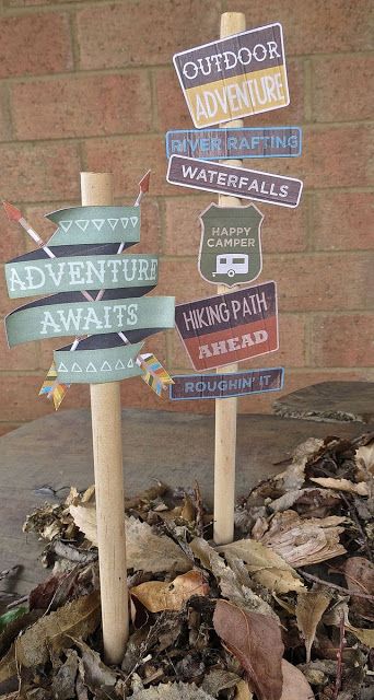 Alaska Themed Party Ideas, Alaska Party, Hiking Signs, Adventure Party Theme, Camping Theme Birthday, Adventure Decor, Camping Theme Party, Adventure Party, Camping Birthday Party