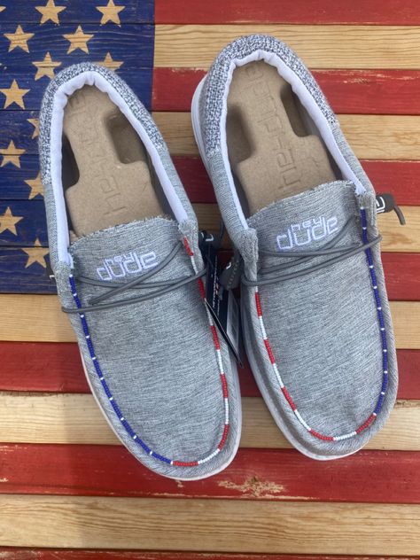 Hey Dudes, Hey Dude, Vans Classic Slip On Sneaker, American Flag, Dream Closet, Slip On Sneaker, Flag, Boots, Sneakers