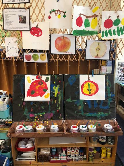 Reggio Apple Activities, Reggio Rosh Hashana, Apple Inquiry Kindergarten, Apple Tree Life Cycle, Kindergarten October, Kindergarten Inquiry, Preschool Apple Theme, Apple Kindergarten, Reggio Inspired Classrooms