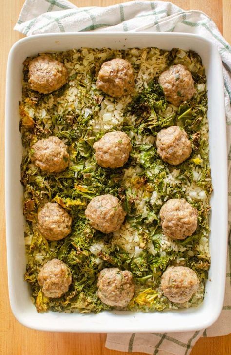 Dinner With Beef, Oven Meatballs, Bread Crumb Chicken, Meatballs And Rice, Baked Meatballs, Meatball Casserole, Meatball Bake, Jamie Oliver Recipes, Beef Meatballs