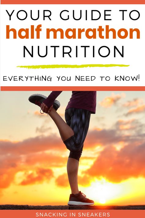 Half Marathon Nutrition, Half Marathon Fueling, Half Marathon Nutrition Plan, Training For Half Marathon, Marathon Nutrition, Marathon Prep, Running Training Plan, Marathon Plan, Running Nutrition