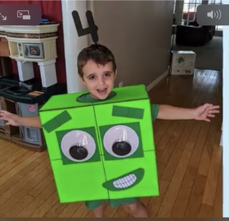 Number Block Party, Numberblocks Birthday Party, Numberblocks Birthday, Family Costumes Diy, Block Birthday Party, Number Blocks, World Book Day Costumes, Book Day Costumes, 4th Birthday Cakes