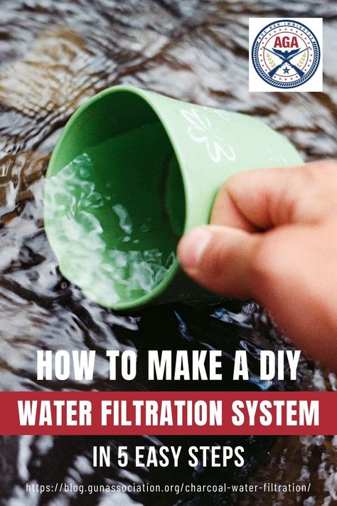 Water Filtration Diy, Water Filter Diy, Survival Preparedness, Water Survival, Home Water Filtration, Water Plumbing, How To Make Water, Charcoal Water, Emergency Water