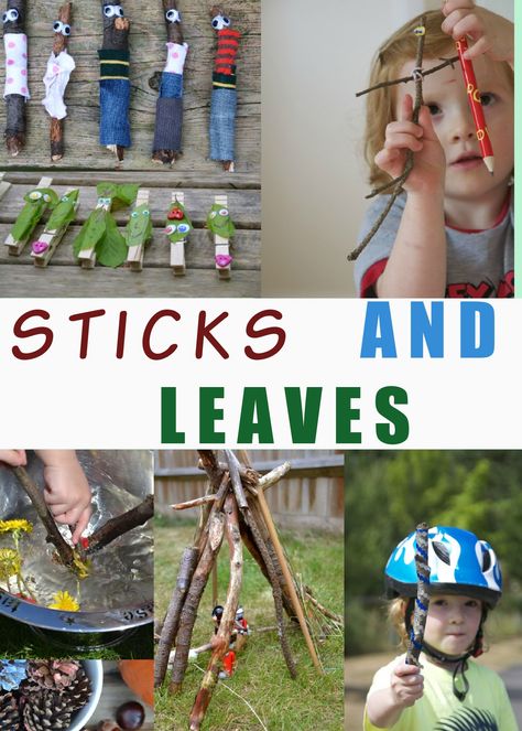 Fun things to do with sticks and leaves. Make leaf people, stick people, stickmen, stick dens, magic wands and more stick crafts #stickcrafts #naturecrafts #leafcrafts Quest Ideas, Outdoor Science, Natural Playground Ideas, Forest Schools, Forest Crafts, Science Board, Autumn Leaves Craft, Forest School Activities, Nature Creative