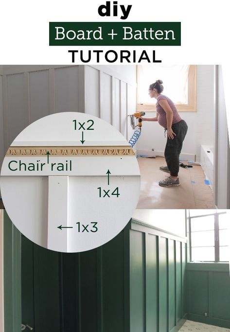 How to install board and batten walls in any room! A simple, beginner-friendly tutorial with helpful tips and tricks. Luxury Rustic Kitchen, Batten Walls, Diy Board And Batten, Valspar Colors, Chair Rail Molding, Batten Wall, Jenna Sue, Board Batten, Board And Batten Wall