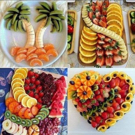 Large Party Food, Fruit Salad Decoration, Fruit Platter Ideas Party, Salad Decoration Ideas, Charcuterie Board Meats, Food Is Good, Yams Recipe, Fruit Decorations, Yummy Salad Recipes