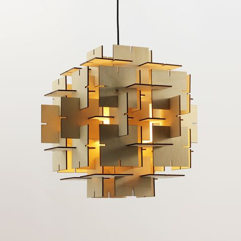 Laser Cut Lamps, Ceiling Lamp Design, Artisanal Design, Geometric Lighting, Industrial Interior Design, Wooden Lamp, Wood Lamps, Luminaire Design, Organic Design