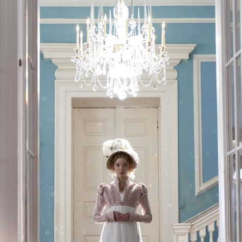 White, Room, Dress, Child, Door, Interior design, Light fixture, Gown, Emma Movie, Emma 2020, Emma. 2020, Little Dorrit, Emma Woodhouse, Emma Jane Austen, Jane Austen Novels, Regency Era Fashion, Jane Austin