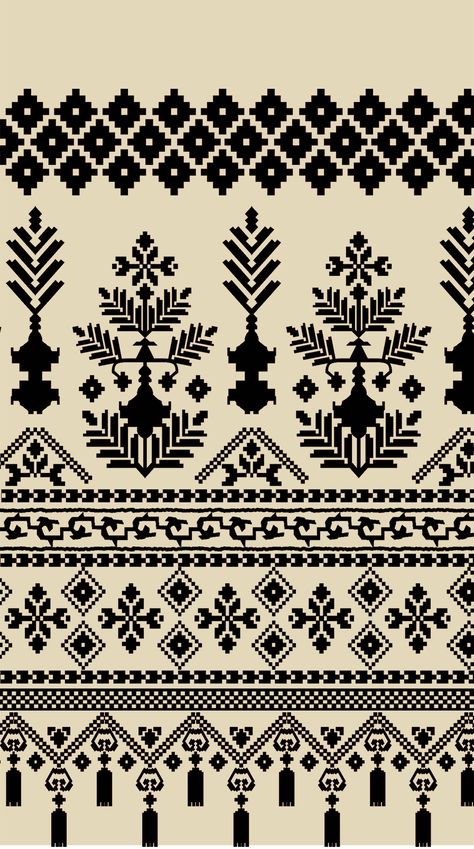 Ethnic Motifs Design, Black And White Motifs, Ethnic Motifs, Ethnic Print Pattern, Ethnic Pattern Design, Ajrakh Prints, Print Design Art, Flower Pattern Design, Textile Prints Design