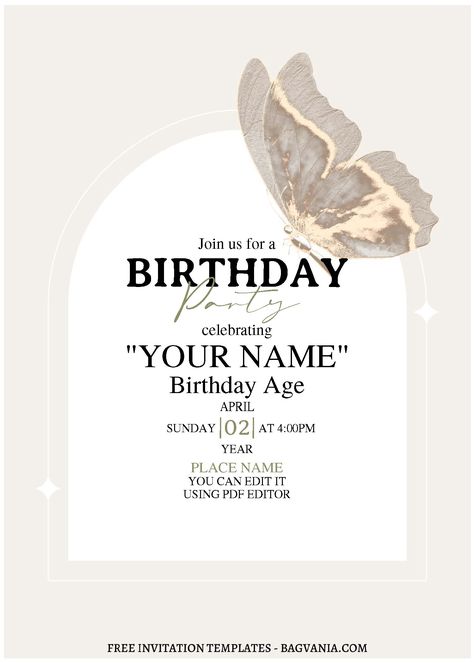 18th Birthday Invitation Templates Free Printable, Bday Invite Ideas, Invite Birthday Card, 15th Birthday Invitation Template, Bday Invitation Cards Template, Invitation 15 Birthday, Printable Party Invitations, Birthday Party Card Invitation Aesthetic, Invite Ideas Birthday