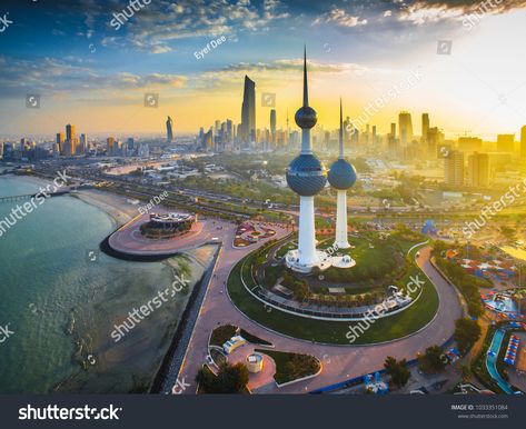 Kuwait City 02/25/2018: Watching over the beautiful sunset of Kuwait City. The wonderful Kuwait Towers loom in the foreground.Watching#Kuwait#City#Towers Network Marketing Strategies, Network Marketing Companies, Project Management Templates, Kuwait City, Network Marketing Business, Construction Management, Planning Your Day, Smart City, Property Marketing