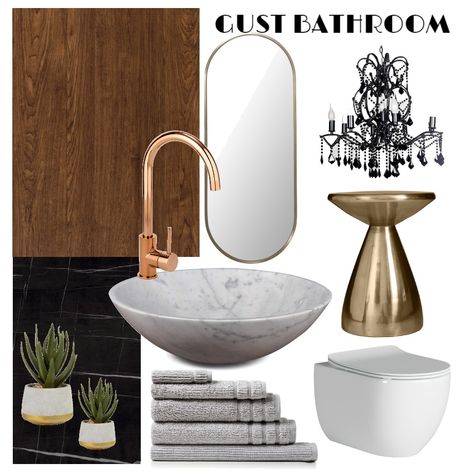 BATHROOM MOOD BOARD Bathroom Material Board, Toilet Mood Board, Bathroom Styling Accessories, Bathroom Mood Board Inspiration, Plant Mood Board, Bath Mood Board, Moodboard Interior Design, Bathroom Moodboard, Ensuite Design