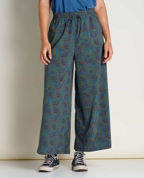 Women's Sustainable Pants | Toad&Co Toad And Co, Eco Friendly Clothing, Kick Flares, Organic Clothing, Wide Leg Pant, Womens Size Chart, Cropped Trousers, Ankle Pants, Pull On Pants